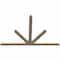 Ekena Millwork Saratoga Rough Sawn Timber Gable Bracket, Douglas Fir, 84"W x 56"H x 2"D x 4"F, 16/12 Pitch GBW084X56X0204SAR00RDF - alternate 3